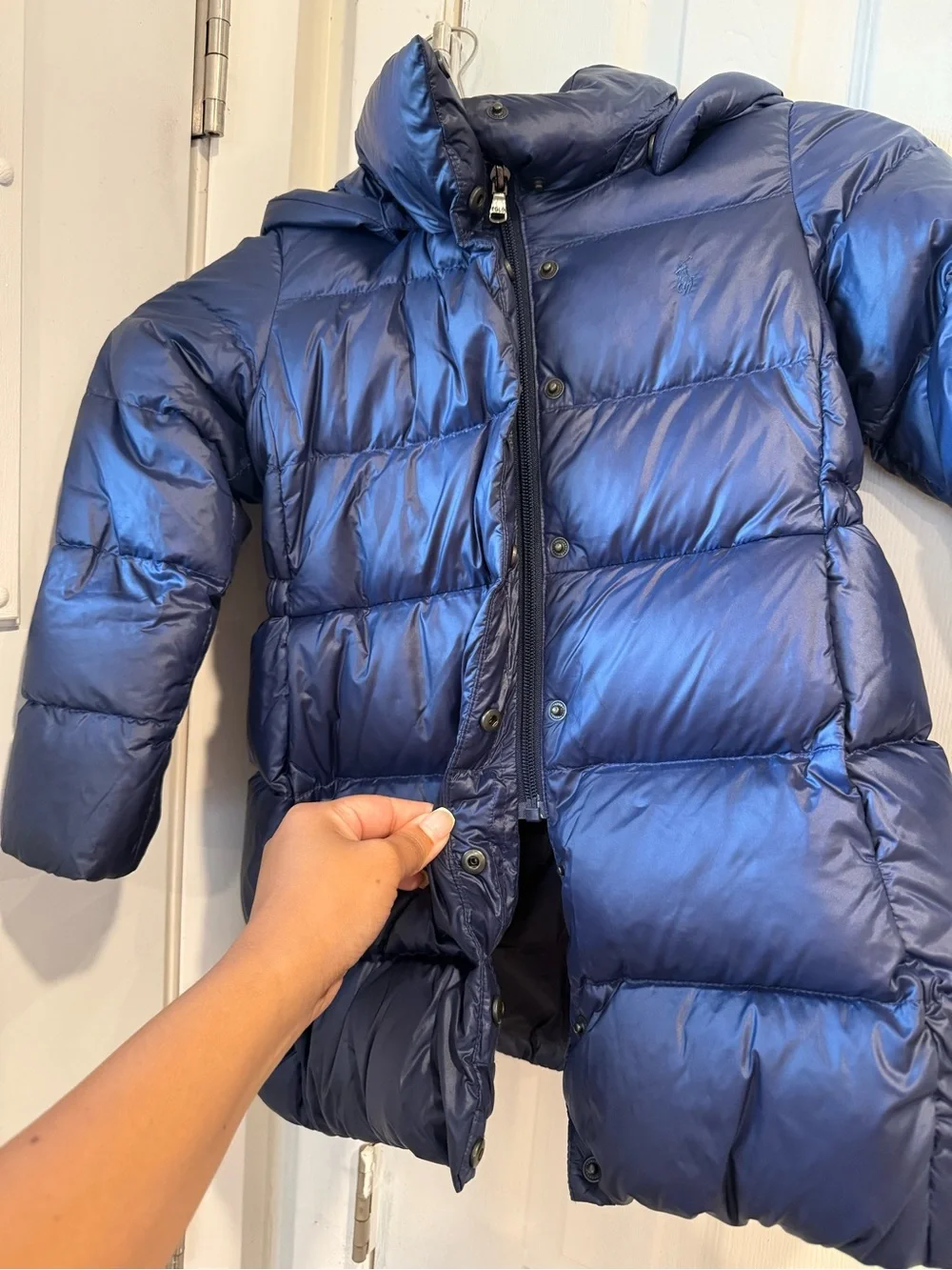 Ralph Lauren Girls Navy Blue Puffer Jacket